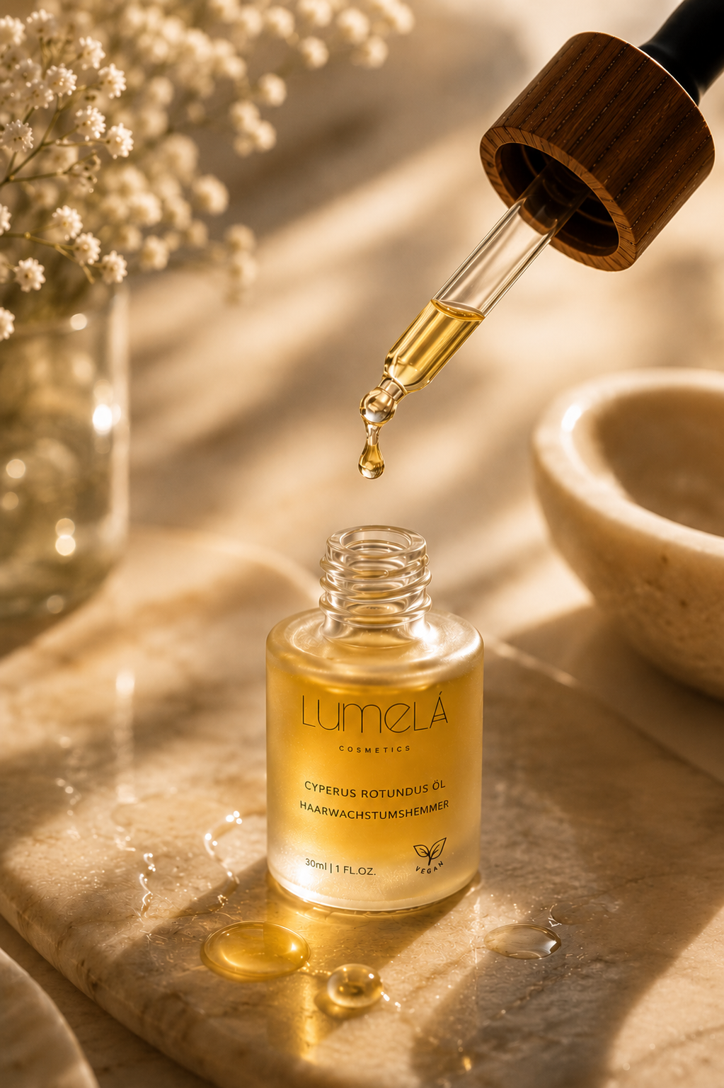 Cyperus Rotundus Öl - Natürlicher Haarwachstumshemmer 30 ml